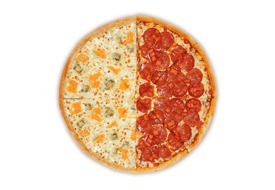 Пицца 36 см из половинок