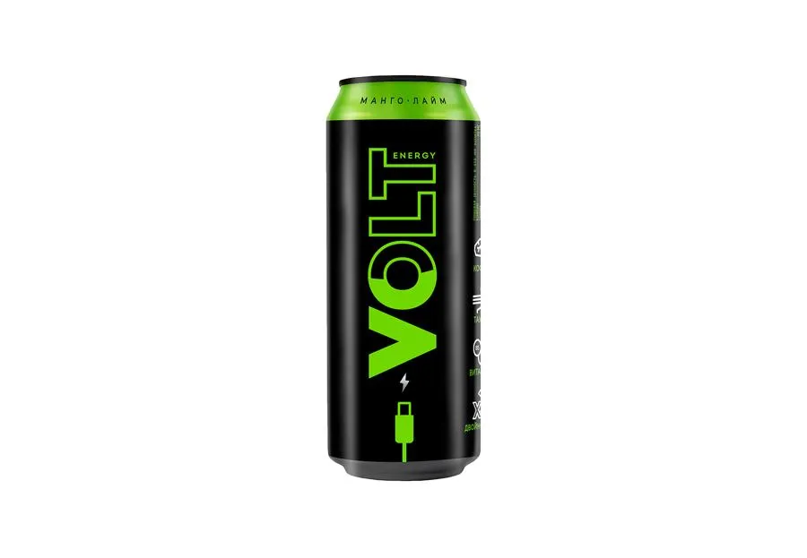 Энергетический напиток VOLT Манго-лайм 0,45 л