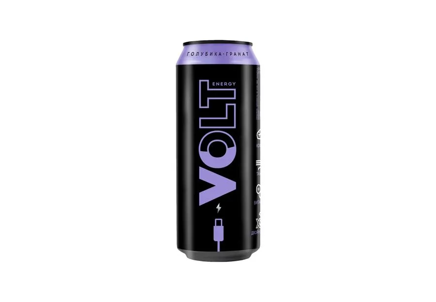 Энергетический напиток VOLT Голубика-гранат 0,45 л