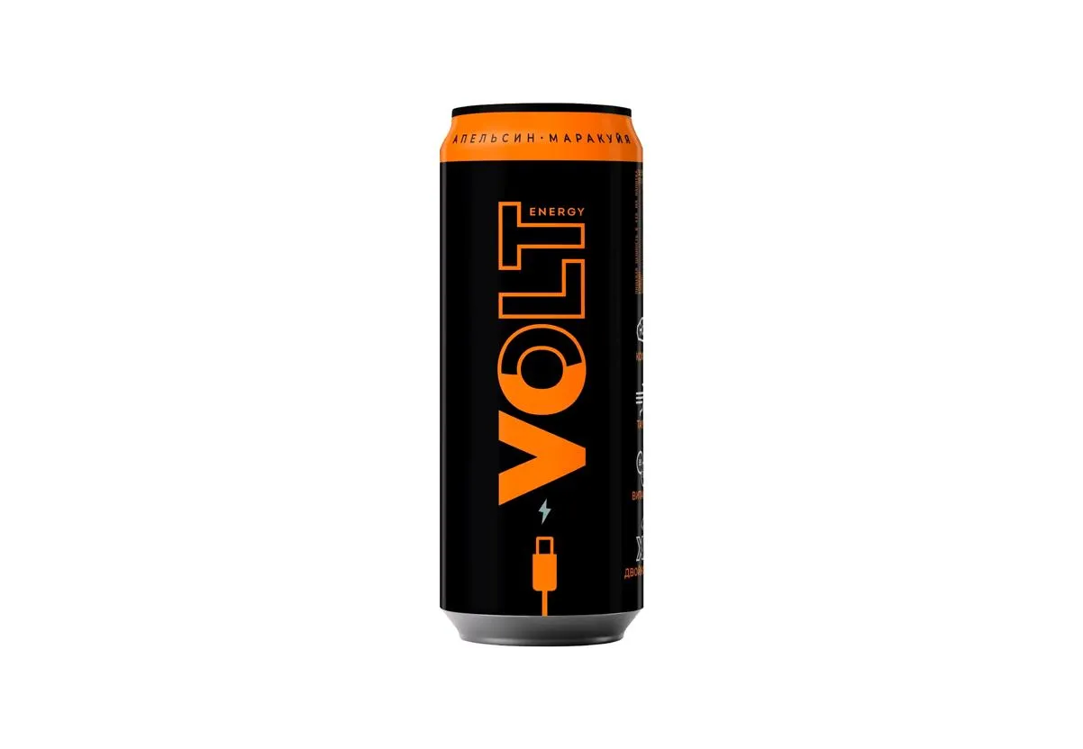 Энергетический напиток VOLT Апельсин-маракуйя 0,45 л